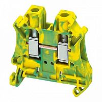 Клемма для заземления с винтовым зажимом TERMINAL 6мм?, желто-зеленый, NSYTRV62PE | код. NSYTRV62PE | Schneider Electric